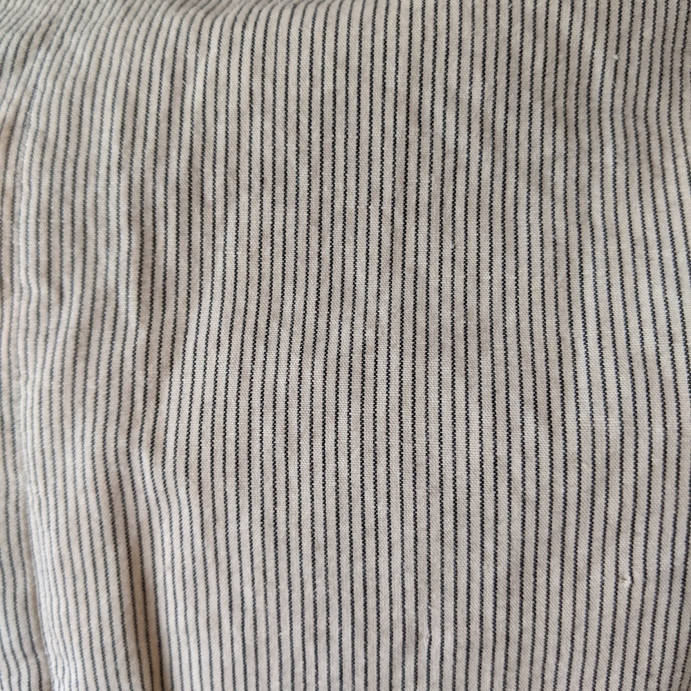 J Crew Striped Linen Blazer Ruched Back - Picture 5 of 6
